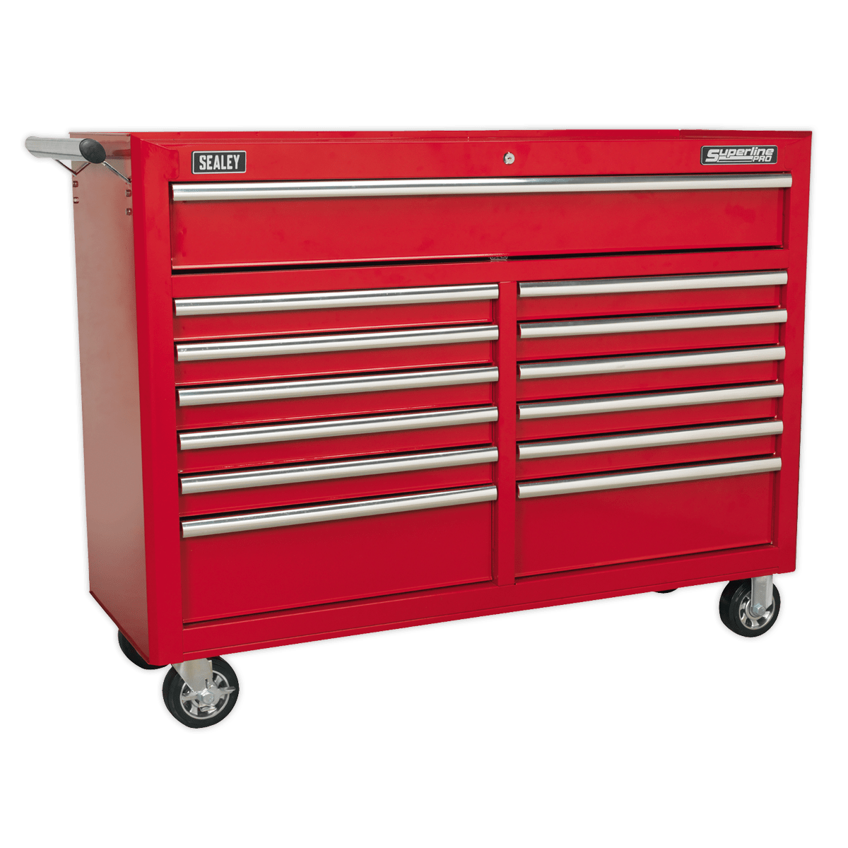 Sealey AP5213T Superline PRO® Rollcab 13 Drawer - Red - AP5213T - Sealey Tools UK - Trade Counter Direct