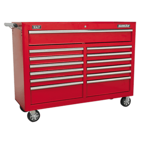 Sealey AP5213T Superline PRO® Rollcab 13 Drawer - Red - AP5213T - Sealey Tools UK - Trade Counter Direct