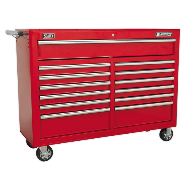 Sealey AP5213T Superline PRO® Rollcab 13 Drawer - Red - AP5213T - Sealey Tools UK - Trade Counter Direct
