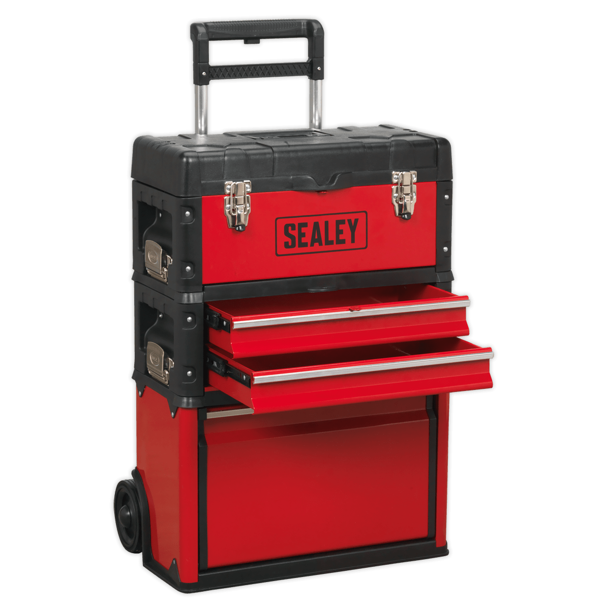 Sealey AP548 Mobile Steel/Composite Toolbox with 3 Compartments - AP548 - Sealey Tools UK - Trade Counter Direct