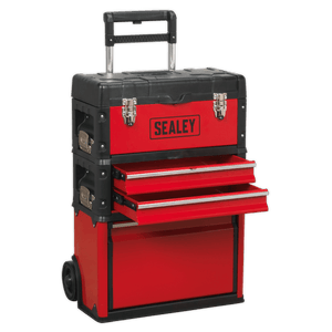 Sealey AP548 Mobile Steel/Composite Toolbox with 3 Compartments - AP548 - Sealey Tools UK - Trade Counter Direct