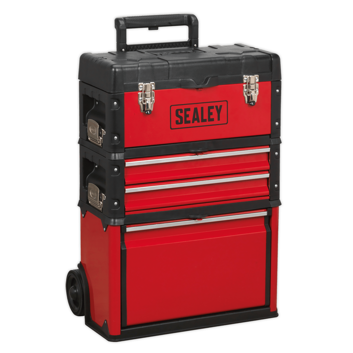 Sealey AP548 Mobile Steel/Composite Toolbox with 3 Compartments - AP548 - Sealey Tools UK - Trade Counter Direct