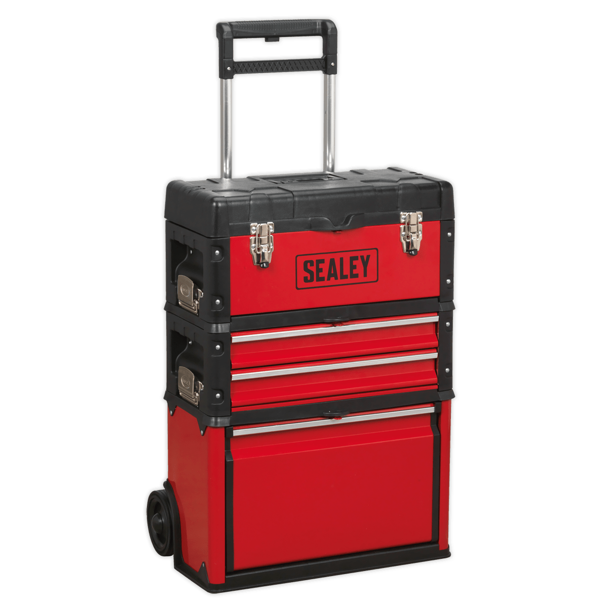 Sealey AP548 Mobile Steel/Composite Toolbox with 3 Compartments - AP548 - Sealey Tools UK - Trade Counter Direct