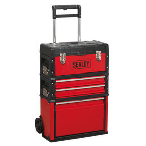 Sealey AP548 Mobile Steel/Composite Toolbox with 3 Compartments - AP548 - Sealey Tools UK - Trade Counter Direct