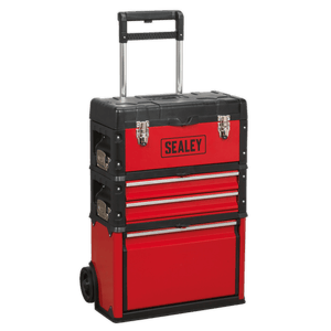 Sealey AP548 Mobile Steel/Composite Toolbox with 3 Compartments - AP548 - Sealey Tools UK - Trade Counter Direct