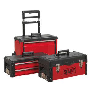 Sealey AP548 Mobile Steel/Composite Toolbox with 3 Compartments - AP548 - Sealey Tools UK - Trade Counter Direct