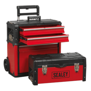 Sealey AP548 Mobile Steel/Composite Toolbox with 3 Compartments - AP548 - Sealey Tools UK - Trade Counter Direct