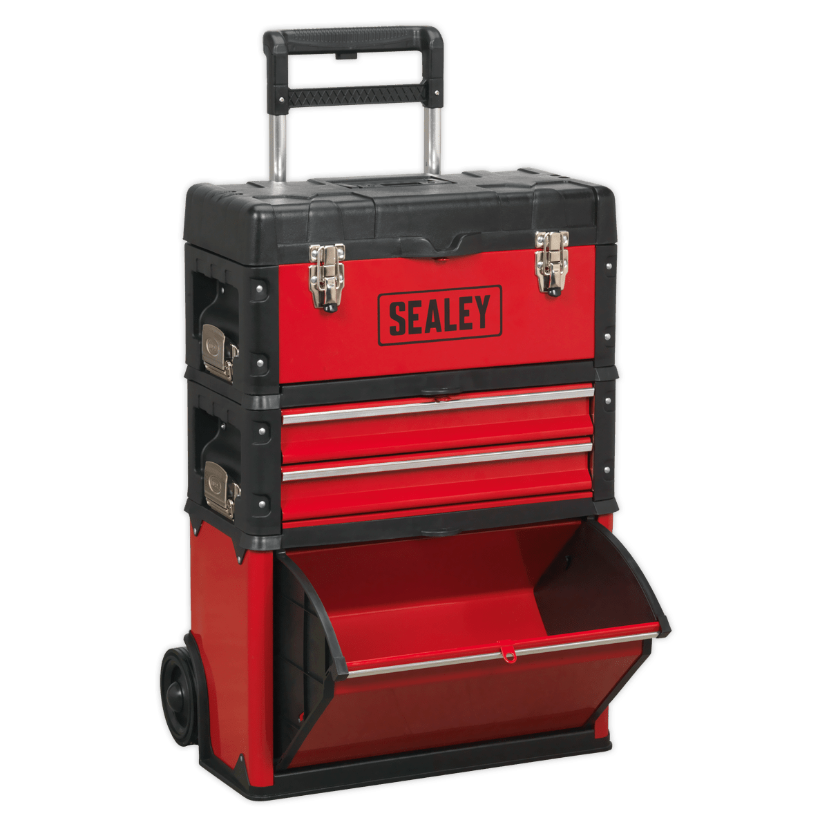 Sealey AP548 Mobile Steel/Composite Toolbox with 3 Compartments - AP548 - Sealey Tools UK - Trade Counter Direct