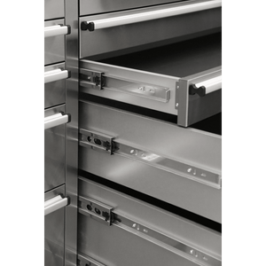 Sealey AP5520SS Premier™ Mobile Stainless Steel Tool Cabinet 10 Drawer with Backboard & 2 Wall Cupboards - AP5520SS - Sealey Tools UK - Trade Counter Direct