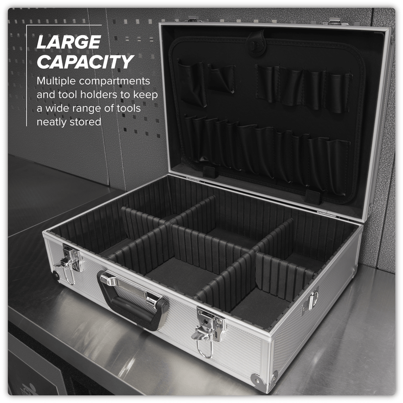 Sealey AP603 Aluminium Tool Case with Square Edges - AP603 - Sealey Tools UK - Trade Counter Direct