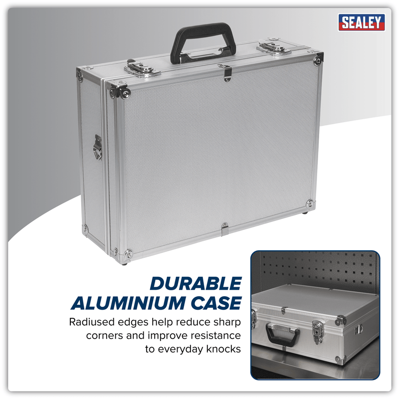 Sealey AP603 Aluminium Tool Case with Square Edges - AP603 - Sealey Tools UK - Trade Counter Direct