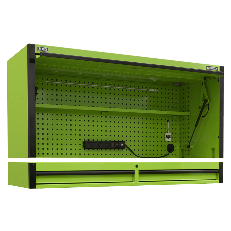 Sealey AP6103BE Superline PRO® Black Edition Top Hutch & 2 Drawer Riser 1549mm - AP6103BE - Sealey Tools UK - Trade Counter Direct