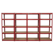 Sealey AP6150COMBO Racking Unit with 5 Shelves 150kg Capacity Per Level - Set of 4 - AP6150COMBO - Sealey Tools UK - Trade Counter Direct