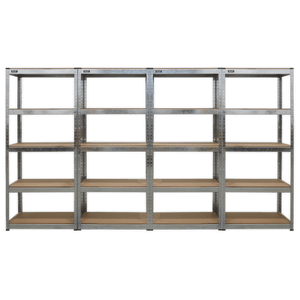 Sealey AP6150GSCOMBO Racking Unit 5 Shelf 150kg Capacity Per Level - Set of 4 - AP6150GSCOMBO - Sealey Tools UK - Trade Counter Direct