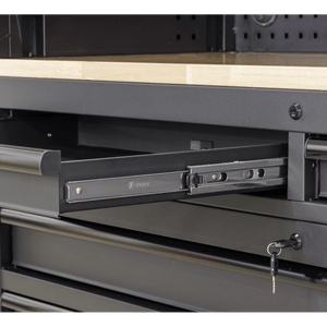 Sealey AP6203BE Superline PRO® Black Edition Top Hutch & 2 Drawer Riser 1549mm - AP6203BE - Sealey Tools UK - Trade Counter Direct