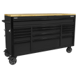 Sealey AP6215BE Modular Storage Trolley - Mobile Workshop Storage with Soft Close Drawers & Wooden Worktop - AP6215BE - Sealey Tools UK - Trade Counter Direct