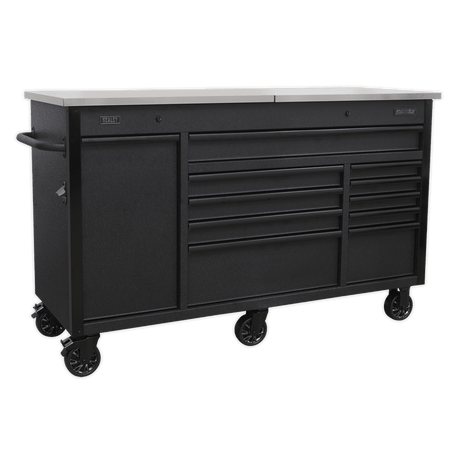 Sealey AP6310BE Mobile Tool Cabinet 1600mm with Power Tool Charging Drawer - AP6310BE - Sealey Tools UK - Trade Counter Direct