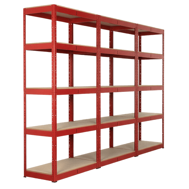 Sealey AP6350COMBO1 Racking Unit with 5 Shelves 350kg Capacity Per Level - Set of 3 - AP6350COMBO1 - Sealey Tools UK - Trade Counter Direct