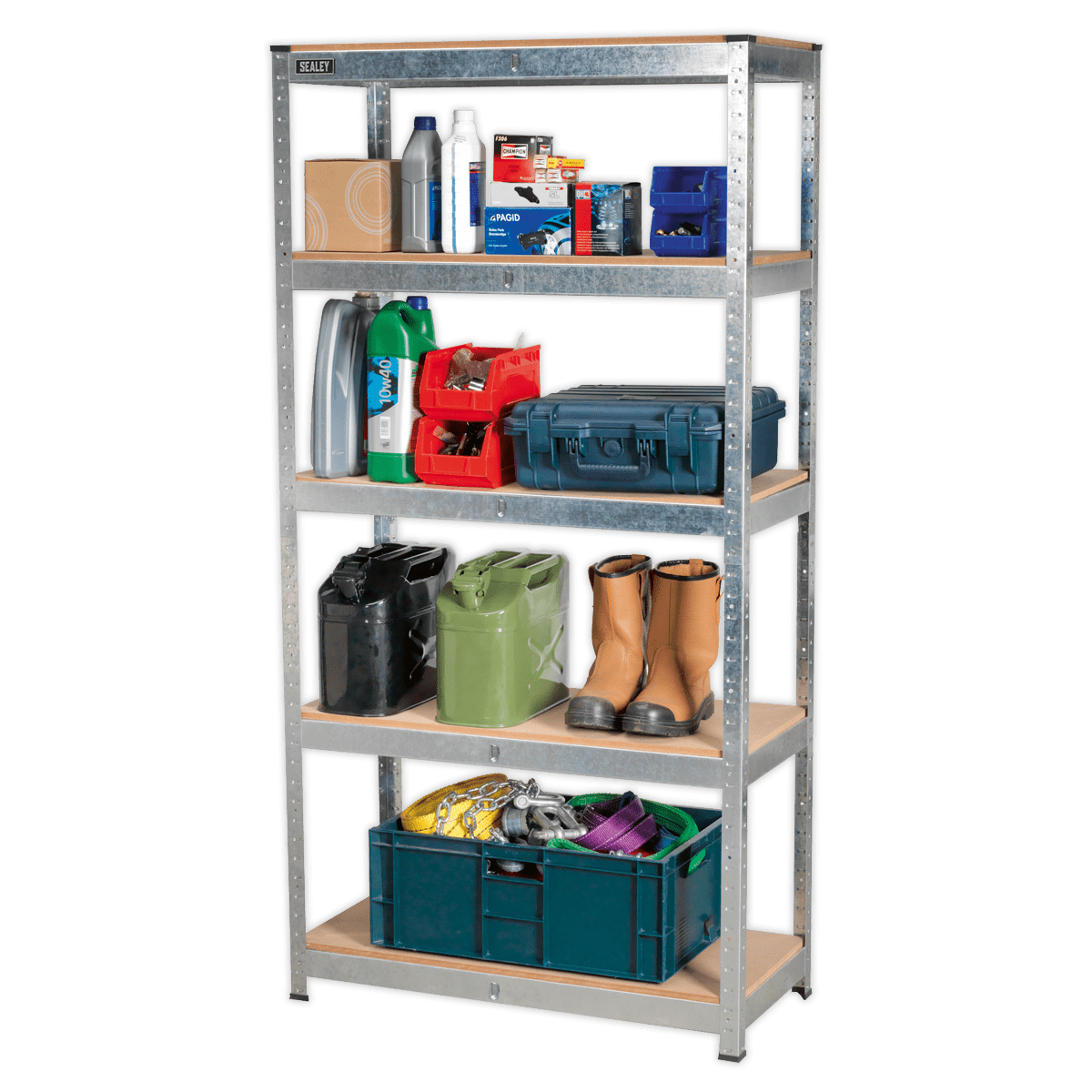 Sealey AP6350GS Racking Unit with 5 Shelves 350kg Capacity Per Level - AP6350GS - Sealey Tools UK - Trade Counter Direct