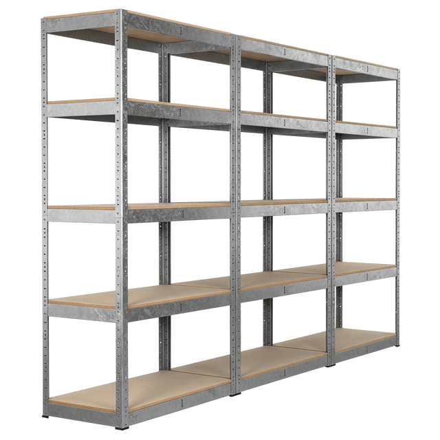 Sealey AP6350GSCOMBO1 Racking Unit with 5 Shelves 350kg Capacity Per Level - Set of 3 - AP6350GSCOMBO1 - Sealey Tools UK - Trade Counter Direct
