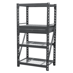 Sealey AP6372COMBO1 Heavy-Duty Racking Unit with 4 Mesh Shelves & Single Drawer 640kg Capacity Per Level - AP6372COMBO1 - Sealey Tools UK - Trade Counter Direct