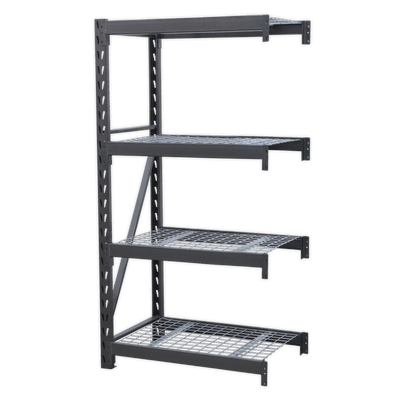 Sealey AP6372E Heavy - Duty Racking Extension Pack with 4 Mesh Shelves 640kg Capacity Per Level - AP6372E - Sealey Tools UK - Trade Counter Direct