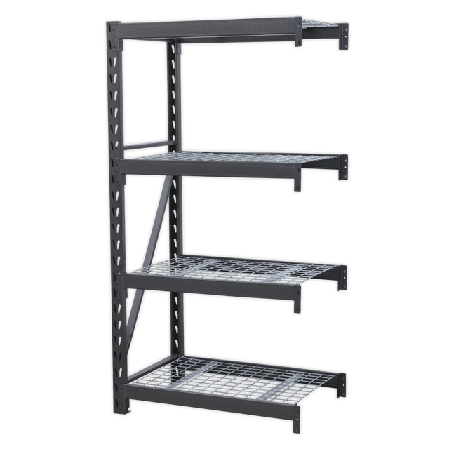 Sealey AP6372E Heavy - Duty Racking Extension Pack with 4 Mesh Shelves 640kg Capacity Per Level - AP6372E - Sealey Tools UK - Trade Counter Direct