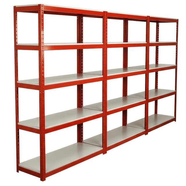 Sealey AP6500COMBO1 Racking Unit with 5 Shelves 500kg Capacity Per Level - Set of 3 - AP6500COMBO1 - Sealey Tools UK - Trade Counter Direct