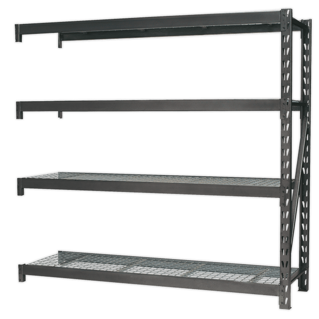 Sealey AP6572E Heavy-Duty Racking Extension Pack with 4 Mesh Shelves 640kg Capacity Per Level - AP6572E - Sealey Tools UK - Trade Counter Direct