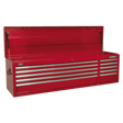 Sealey AP6610 Topchest 10 Drawer with Ball Bearing Slides Heavy - Duty - Red - AP6610 - Sealey Tools UK - Trade Counter Direct