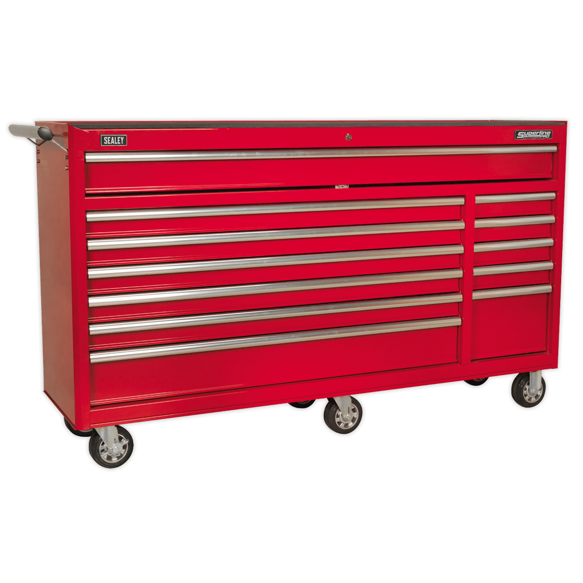 Sealey AP6612 Superline PRO® Rollcab 12 Drawer - Red - AP6612 - Sealey Tools UK - Trade Counter Direct