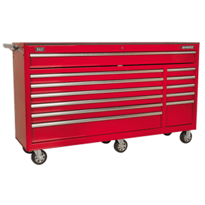Sealey AP6612 Superline PRO® Rollcab 12 Drawer - Red - AP6612 - Sealey Tools UK - Trade Counter Direct