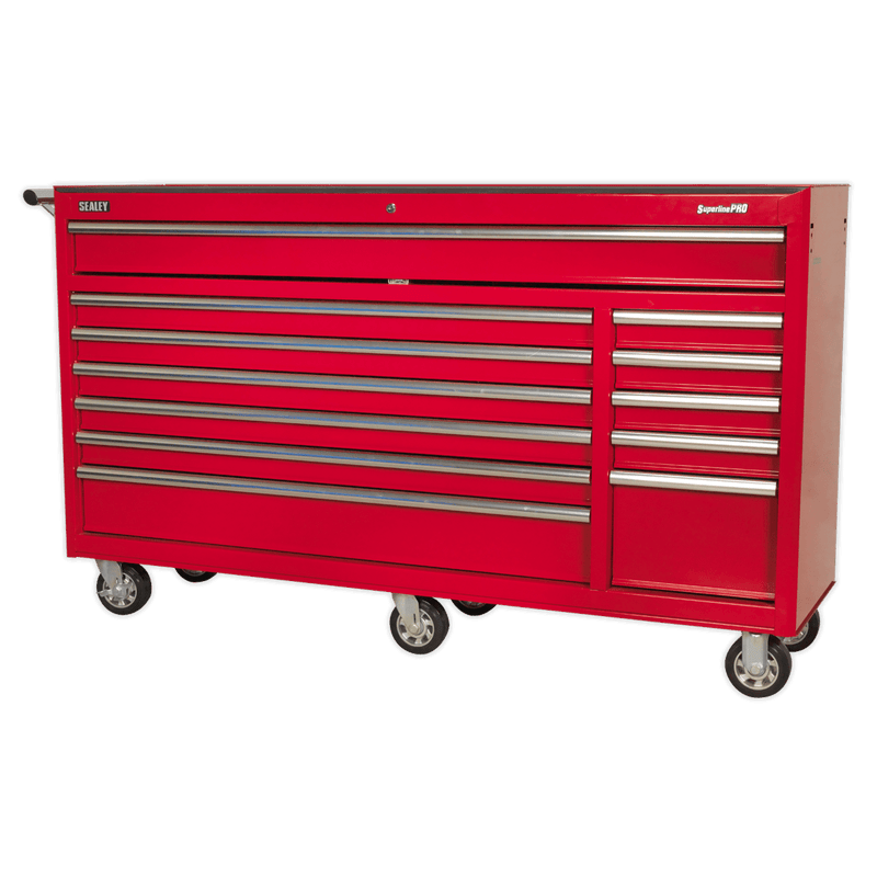 Sealey AP6612 Superline PRO® Rollcab 12 Drawer - Red - AP6612 - Sealey Tools UK - Trade Counter Direct