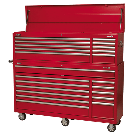 Sealey AP6612 Superline PRO® Rollcab 12 Drawer - Red - AP6612 - Sealey Tools UK - Trade Counter Direct