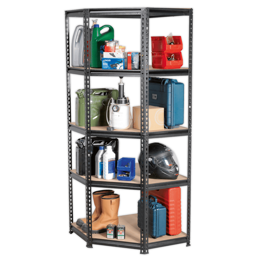 Sealey AP7150C 5-Level Corner Racking Unit 150kg Capacity Per Level - AP7150C - Sealey Tools UK - Trade Counter Direct