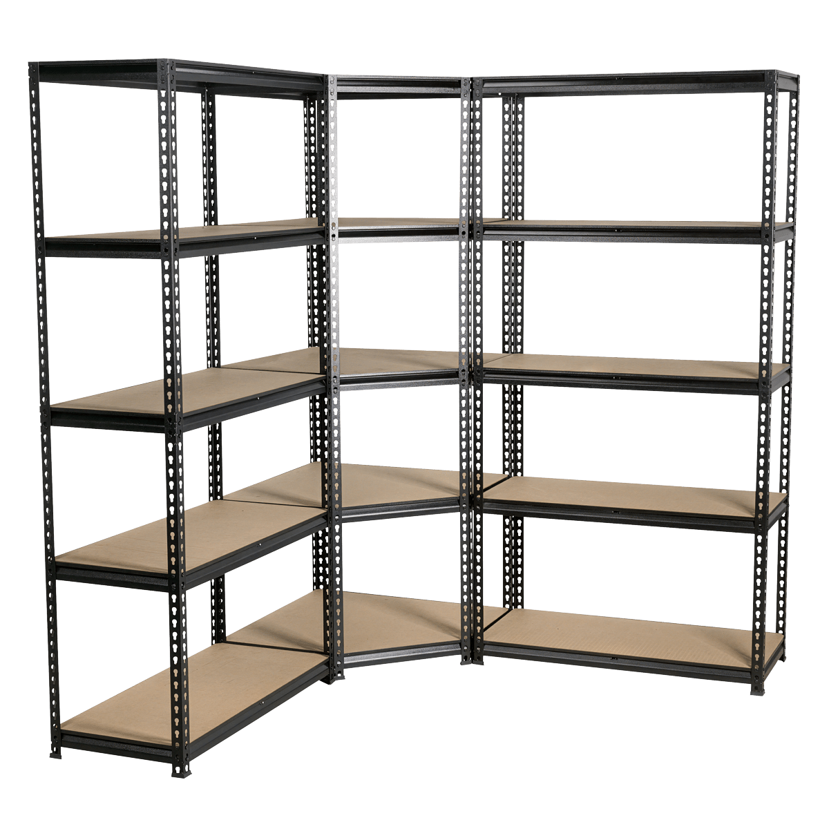 Sealey AP7150COMBO1 Corner Racking Unit with 5 Shelves - AP7150COMBO1 - Sealey Tools UK - Trade Counter Direct