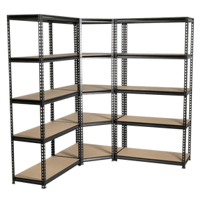 Sealey AP7150COMBO1 Corner Racking Unit with 5 Shelves - AP7150COMBO1 - Sealey Tools UK - Trade Counter Direct