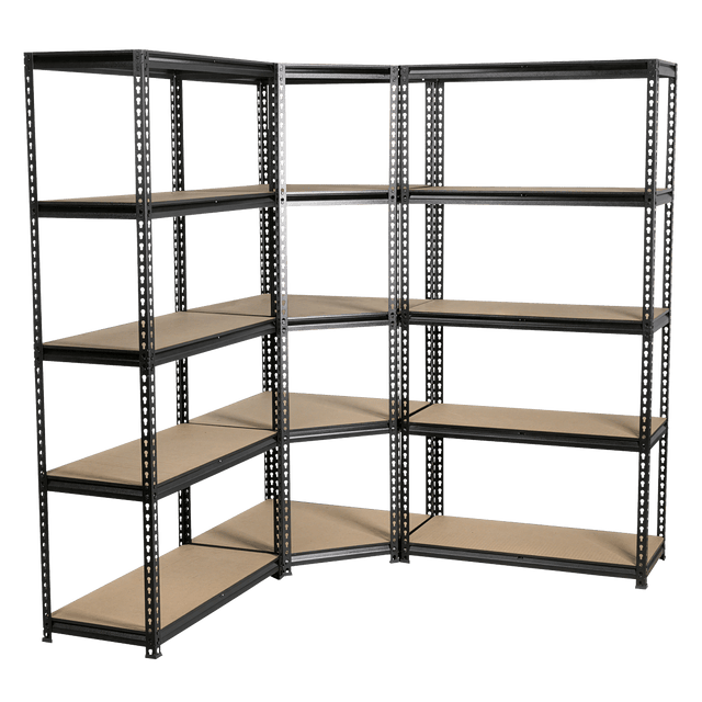 Sealey AP7150COMBO1 Corner Racking Unit with 5 Shelves - AP7150COMBO1 - Sealey Tools UK - Trade Counter Direct