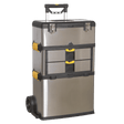 Sealey AP855 Mobile Stainless Steel/Composite Toolbox - 3 Compartment - AP855 - Sealey Tools UK - Trade Counter Direct