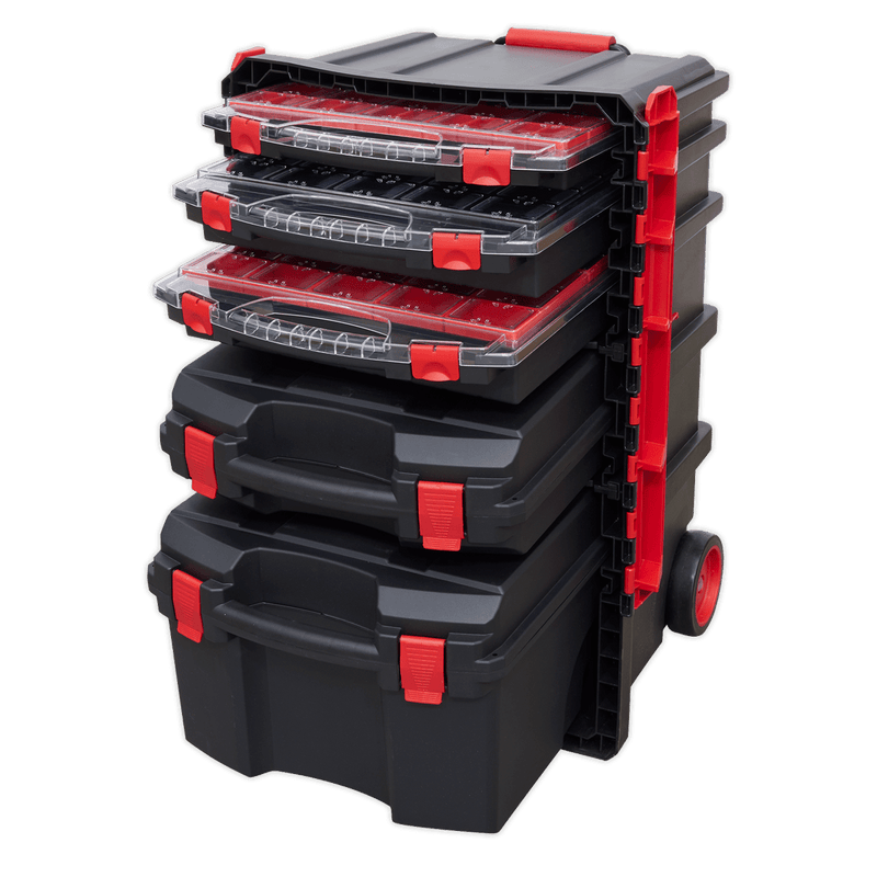 Sealey AP860 Professional Mobile Toolbox with 5 Removable Storage Cases - AP860 - Sealey Tools UK - Trade Counter Direct