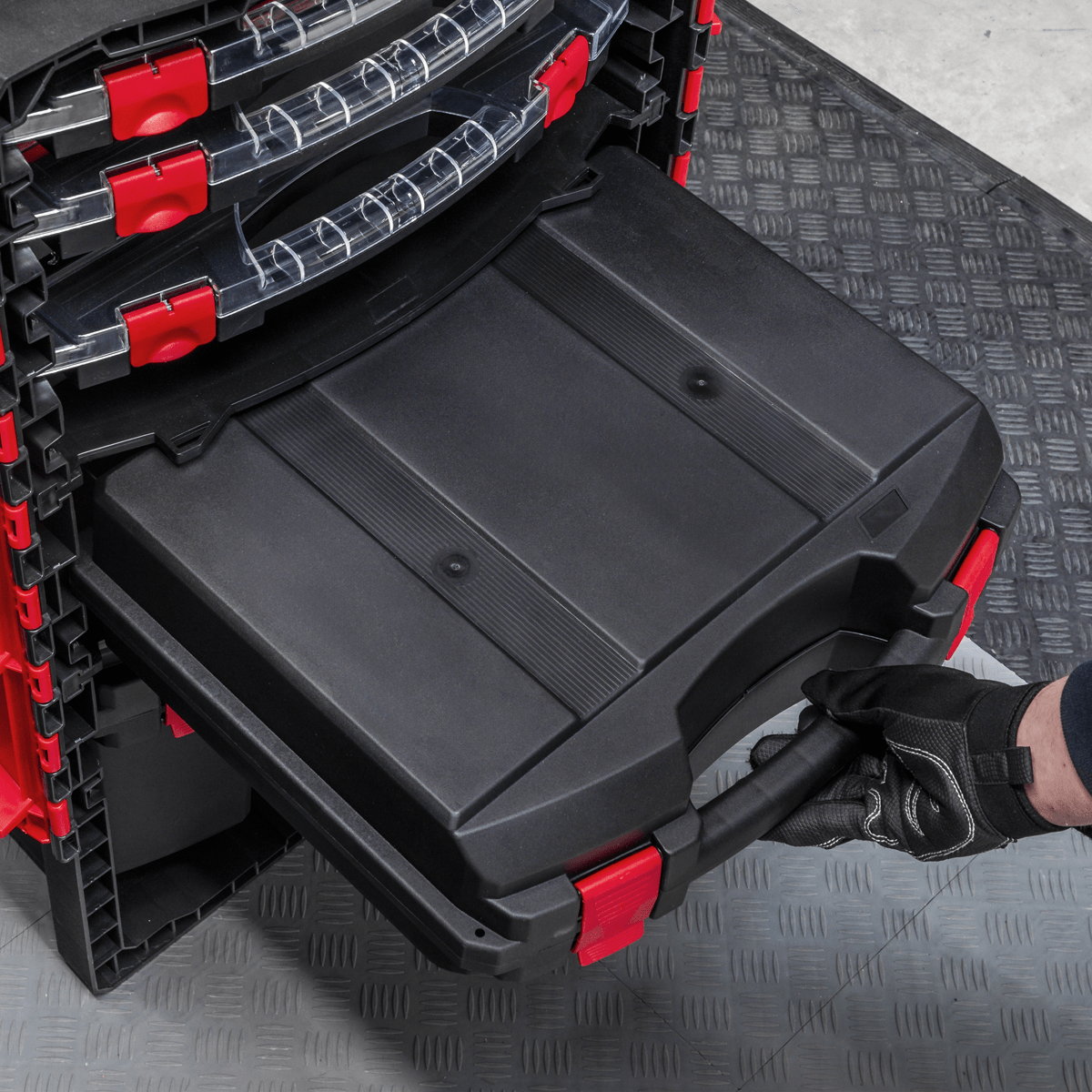 Sealey AP860 Professional Mobile Toolbox with 5 Removable Storage Cases - AP860 - Sealey Tools UK - Trade Counter Direct
