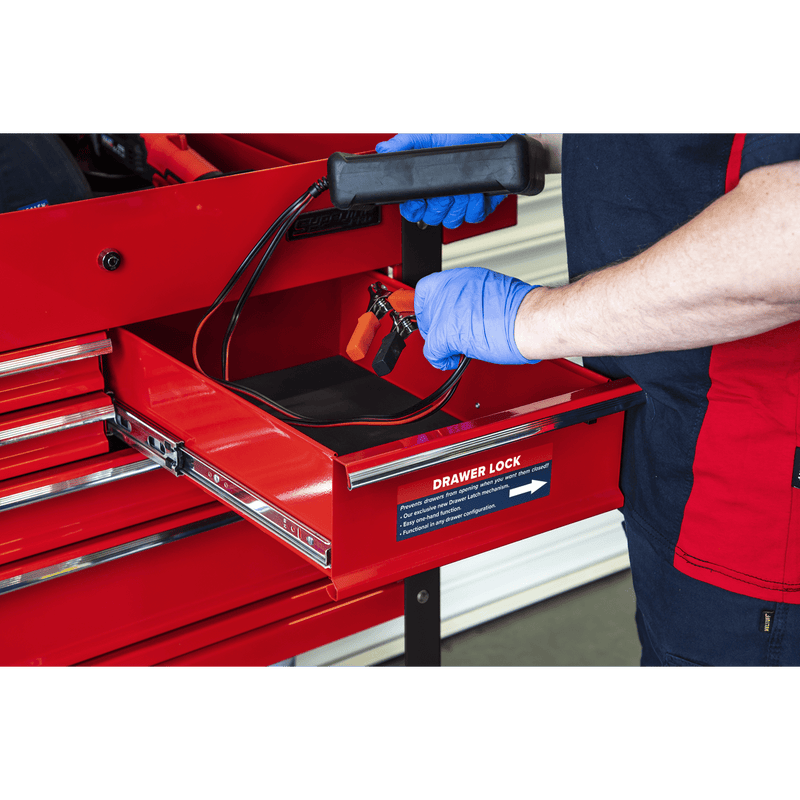 Sealey AP890M Heavy - Duty Mobile Tool & Parts Trolley with 5 Drawers & Lockable Top - AP890M - Sealey Tools UK - Trade Counter Direct