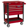 Sealey AP890M Heavy - Duty Mobile Tool & Parts Trolley with 5 Drawers & Lockable Top - AP890M - Sealey Tools UK - Trade Counter Direct