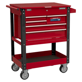 Sealey AP890M Heavy - Duty Mobile Tool & Parts Trolley with 5 Drawers & Lockable Top - AP890M - Sealey Tools UK - Trade Counter Direct