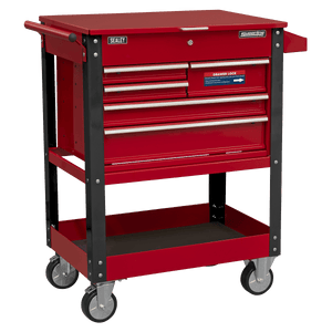 Sealey AP890M Heavy - Duty Mobile Tool & Parts Trolley with 5 Drawers & Lockable Top - AP890M - Sealey Tools UK - Trade Counter Direct