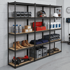 Sealey AP900RCOMBO1 Racking Unit with 5 Shelves 340kg Capacity Per Level - Set of 3 - AP900RCOMBO1 - Sealey Tools UK - Trade Counter Direct