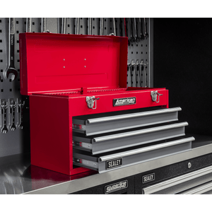 Sealey AP9243BB American PRO® Tool Chest 3 Drawer - Red/Grey - AP9243BB - Sealey Tools UK - Trade Counter Direct