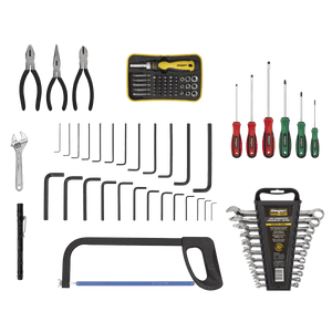 Sealey AP9243BBHVCOM American PRO® Tool Chest 3 Drawer with 93pc Tool Kit - AP9243BBHVCOM - Sealey Tools UK - Trade Counter Direct