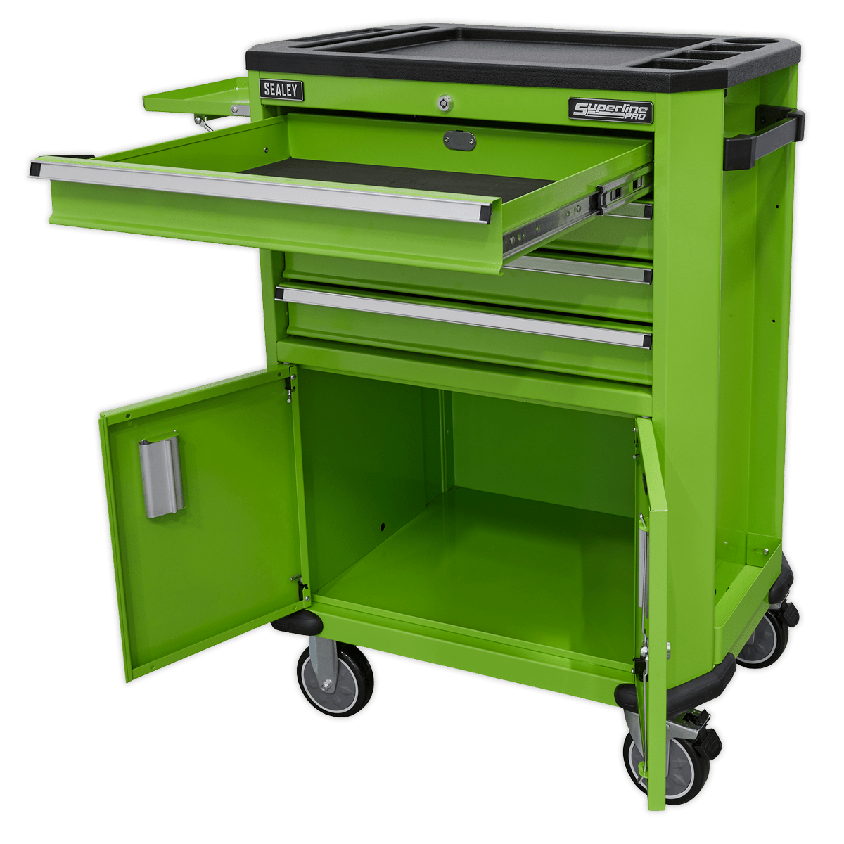 Sealey AP980MTHV Superline PRO® Tool Trolley with 4 Drawers & 2 Door Cupboard - AP980MTHV - Sealey Tools UK - Trade Counter Direct
