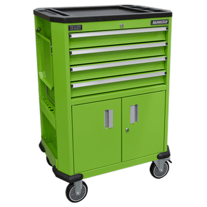 Sealey AP980MTHV Superline PRO® Tool Trolley with 4 Drawers & 2 Door Cupboard - AP980MTHV - Sealey Tools UK - Trade Counter Direct
